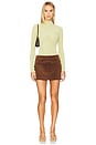 view 5 of 6 Twiggy Corduroy Mini Skirt in Choco Brown
