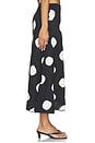 view 3 of 6 FALDA ZORAH CROCHET SKIRT in Black & Macadamia Polka Dot