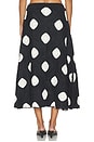 view 4 of 6 FALDA ZORAH CROCHET SKIRT in Black & Macadamia Polka Dot
