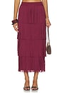 view 1 of 6 JUPE ZA ZA KNIT FRINGE  in Pomegranate