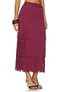 view 2 of 6 JUPE ZA ZA KNIT FRINGE  in Pomegranate