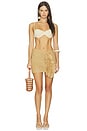 view 5 of 6 Pom Pom Mini Skirt in Tan