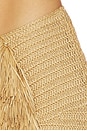 view 6 of 6 Pom Pom Mini Skirt in Tan