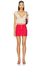 view 6 of 6 Beep Beep Mini Skirt in Classic Red