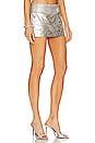 view 2 of 4 Dahl Mini Skirt in Silver Foil