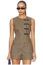 view 1 of 5 Mavis Linen Top in Black & Tan Stripe