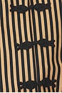 view 5 of 5 Mavis Linen Top in Black & Tan Stripe