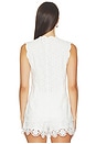 view 3 of 5 Delilah Eyelet Tie Top in Macadamia