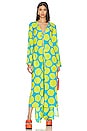 view 1 of 4 Valley Coverup in Suburban Blue & Valley Green Dot Print