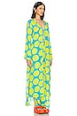 view 2 of 4 Valley Coverup in Suburban Blue & Valley Green Dot Print
