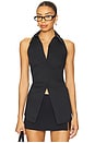 view 1 of 4 Loch Sleeveless Poplin Button Up in Black