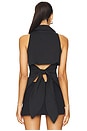view 3 of 4 Loch Sleeveless Poplin Button Up in Black