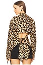 view 1 of 5 Loch Poplin Button Up in Leopard
