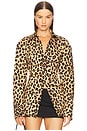 view 2 of 5 Loch Poplin Button Up in Leopard