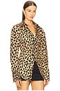 view 3 of 5 Loch Poplin Button Up in Leopard