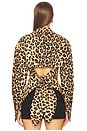 view 4 of 5 Loch Poplin Button Up in Leopard