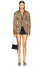 view 5 of 5 Loch Poplin Button Up in Leopard