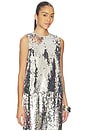 view 2 of 5 Shirley Sequin Top in Satellite Silver