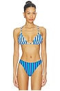 view 1 of 4 Bwai Bikini Top in Blue Stripe