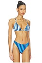 view 2 of 4 Bwai Bikini Top in Blue Stripe