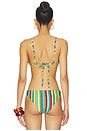 view 3 of 4 Bwai Bikini Top in Vibrant Multi Stripe