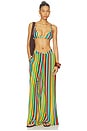 view 4 of 4 Bwai Bikini Top in Vibrant Multi Stripe