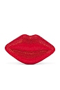 view 3 of 7 CLUTCH COM CRISTAIS LIP in Lucky Red