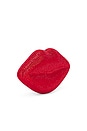 view 4 of 7 CLUTCH COM CRISTAIS LIP in Lucky Red