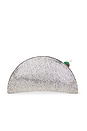 view 2 of 6 Beaded Lune Clutch in Silver & Olive