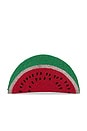 view 1 of 4 Beaded Lune Clutch in Watermelon