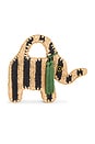 view 1 of 4 BOLSO CON ASA SUPERIOR ELEPHANT in Black & Natural Strip