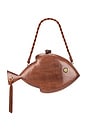 view 3 of 7 ESTUCHE CARVED FISH in Mahogany