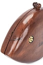 view 7 of 7 ESTUCHE CARVED FISH in Mahogany