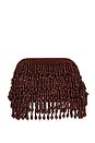 view 1 of 4 Beaded Drop Clutch in Chocolate