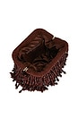 view 5 of 4 Beaded Drop Clutch in Chocolate