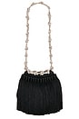view 2 of 6 TASSEL EVENING KNOTTY BAG in Black