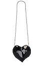 view 5 of 5 Molded Heart Bag in Black