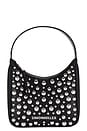 view 1 of 4 STUDDED SNAP 백 in Black & Silver