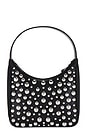 view 2 of 4 Studded Snap Bag in Black & Silver