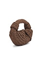view 3 of 6 Raffia Lopsy Bag in Chocolate