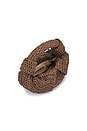 view 4 of 6 Raffia Lopsy Bag in Chocolate