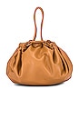 view 1 of 4 Vegan Scrunch Bag in Sepia Brown