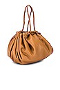 view 3 of 4 Vegan Scrunch Bag in Sepia Brown