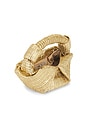 view 4 of 6 Metallic Raffia Lopsy Bag in Gold & Natural