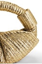 view 6 of 6 Metallic Raffia Lopsy Bag in Gold & Natural