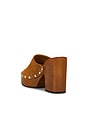 view 3 of 5 Suede Sol Wood Sandal in Tobacco