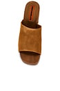 view 4 of 5 Suede Sol Wood Sandal in Tobacco