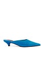 view 1 of 5 ESCARPIN SUEDE ARROW MULE  in Aqua Blue