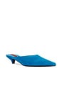view 2 of 5 ESCARPIN SUEDE ARROW MULE  in Aqua Blue
