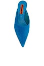 view 5 of 5 ESCARPIN SUEDE ARROW MULE  in Aqua Blue